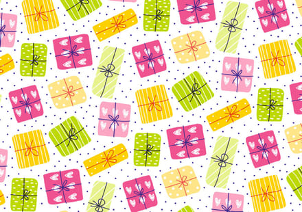 SUSY CARD cadeaupapier 'Bunte Geschenke' op rol