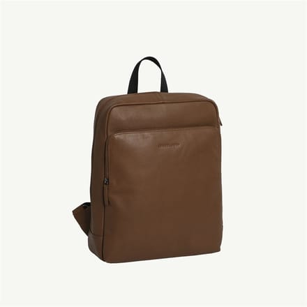 Daniel Ray Broome Leren Laptoprugzak 15,6 inch - Cognac