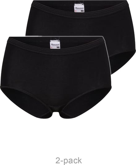 Beeren dames 2 pack slip maxi comfort feeling - Zwart / M