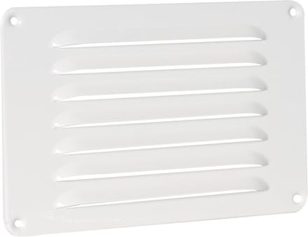 schoepenrooster alu. 220 x 150 mm wit