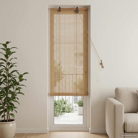 vidaXL - Rolgordijn - Bruin - 70 - x - 220 - cm - Bamboe