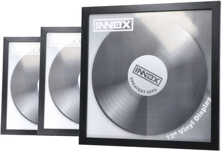 Vinyl display 12 inch voor LP-hoes - Set van 3 - Innox VFK12-BK - Zwart