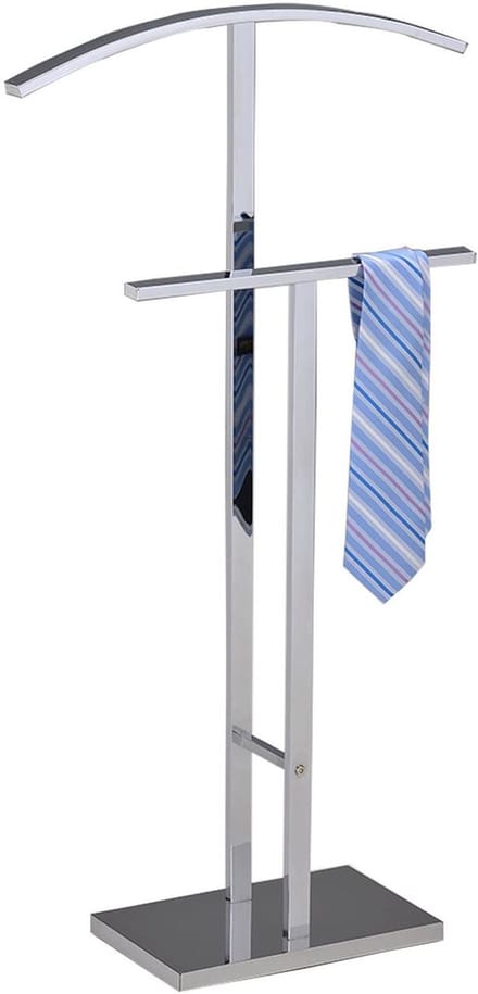 Kledingrek SCOTT met broekenhanger, chroom