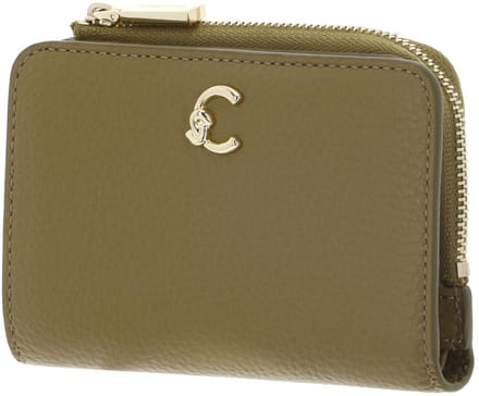 COCCINELLE Leren portemonnee C-Me Wallet Seagrass kaki