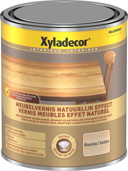 Xyladecor Meubel Vernis Natuurlijk Effect Kleurloos 1 L