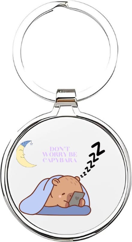 Akyol - capybara Sleutelhanger - Capybara - di\ - moederdag - 4 x 7,5 CM