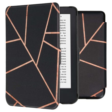 imoshion Design Slim Hard Case Bookcase voor de Kobo Clara 2E / Tolino Shine 4 - Black Graphic