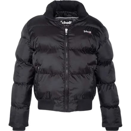 Jas met capuchon en geribde zoom Schott