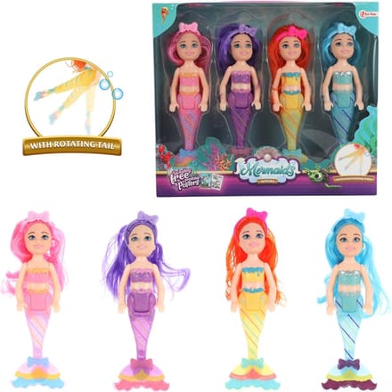 Toi-Toys Mermaids Mermaid Doll Sisters 4pcs.