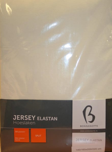 Bonnanotte - Hoeslaken - Split - Jersey - 140/160x200/220 - Off White