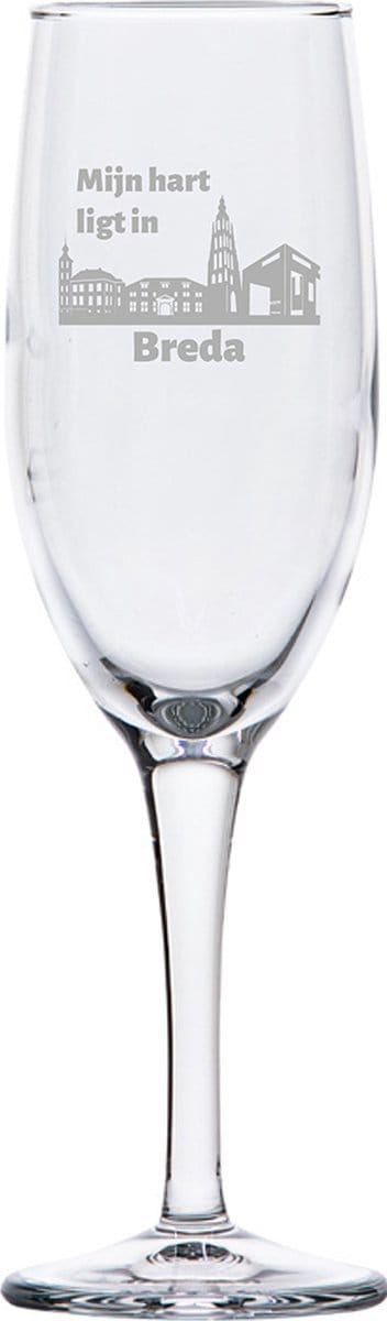 Gegraveerde Champagneglas 16,5cl Breda