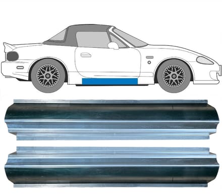 Reparatie dorpel voor Mazda MX-5 1998-2005 / Links + Rechts / Set