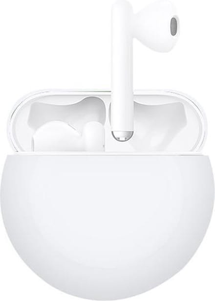 By Qubix - Huawei FreeBuds 3 siliconen hoesje - liquid series - wit