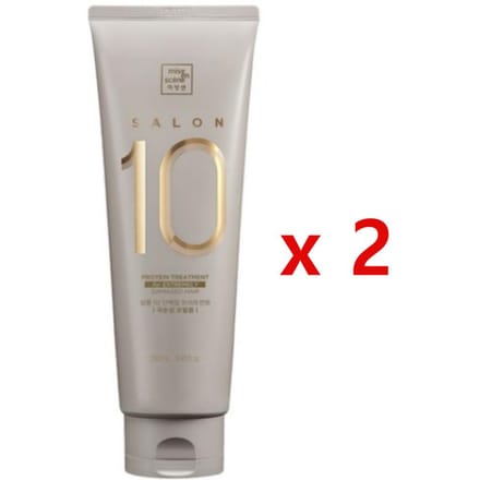 Mise-en-scène Salon 10 Proteïne Haarbehandeling voor Ernstig Beschadigd Haar, 2 x 250ml gray