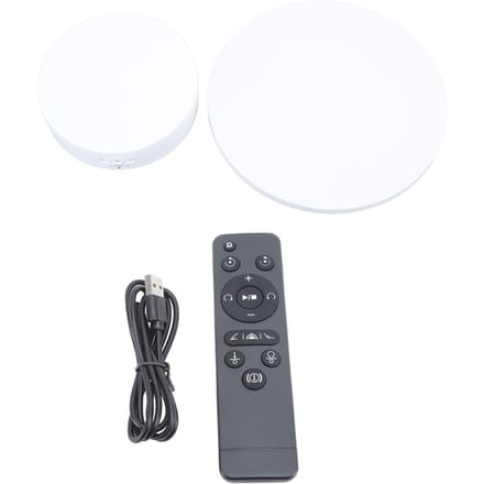 Plateau tournant électrique 2 en 1, télécommande intelligente, plateau de présentation de bijoux, diffusion en direct