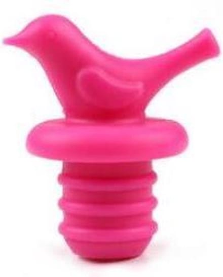Flessenstop - Vogel roze - Wijnstopper
