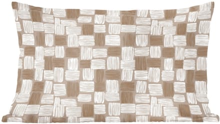 Sierkussens - Kussentjes Woonkamer - 60x40 cm - Blok - Patroon - Bruin