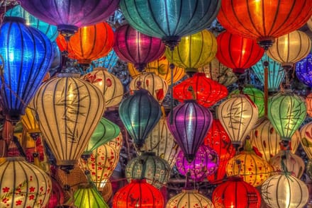 1000 Stukjes Puzzel met Drijvende Lantaarns in Hoi An