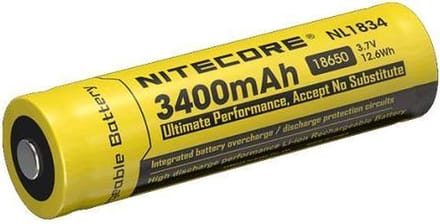 Nitecore 18650 oplaadbare batterij 3400mAh
