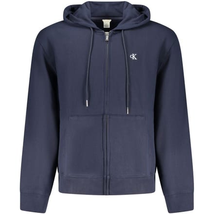 Calvin Klein Blu Katoenen Heren Hooded Sweatshirt
