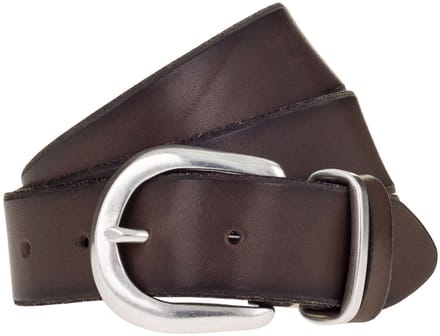 b.belt Leren Riem Vally Belt W85 Medium Grey Taupe
