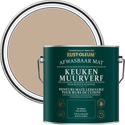 Rust-Oleum Bruin Keuken muurverf - Gezouten karamel 2,5L