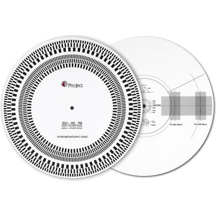 Pro-Ject Strobe it sjabloon + stroboscoopschijf, Pro-Ject