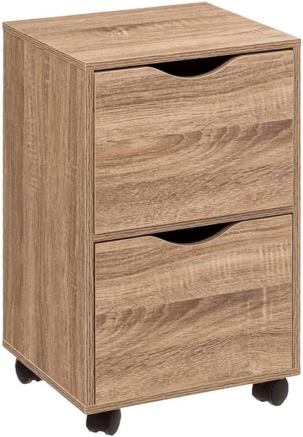 5Five Ladekast op wielen - Hout effect - 2 lades
