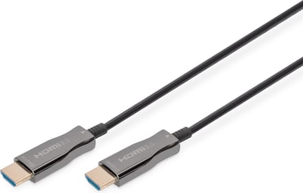 Digitus AK-330125-300-S HDMI-kabel HDMI / Glasvezel Aansluitkabel HDMI-A-stekker, HDMI-A-stekker 30.00 m Zwart 4K UHD