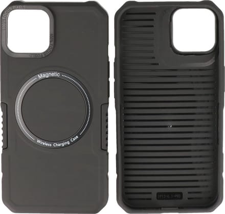 iPhone 11 Pro Max MagSafe Hoesje - Shockproof Back Cover - Zwart