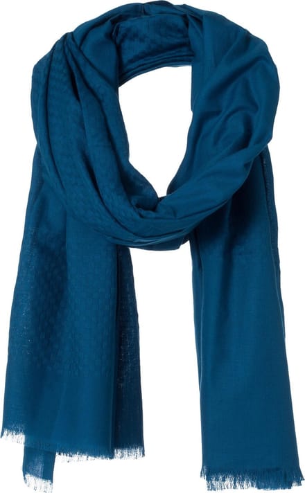 Amor Collections - Langwerpige Sjaal - Katoen - Blauw - 100x200 cm