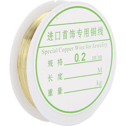 DIY Kralen String Sieraden Accessoires Nail Art Manicure Metaal Koperdraad Draad(Goud) beige