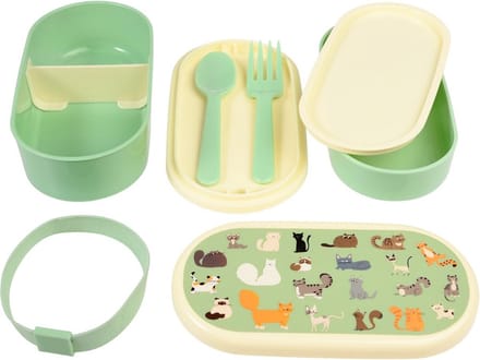 Rex London- Bento -lunch box - nine lives cat