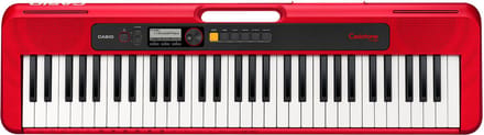 Casio CT-S200 - Keyboard - Rood - Pianoklank - MIDI - geschikt voor kinderen - met ritmebox - gratis leer applicatie