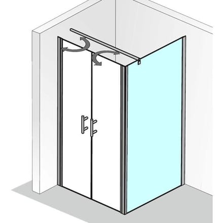 HSK Favorit Nova side panel for swing door 139100-01-50-R