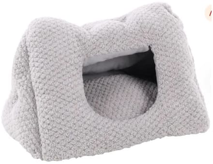 Slaapplaats Jacquard Driehoek Grijs 50x35x34cm