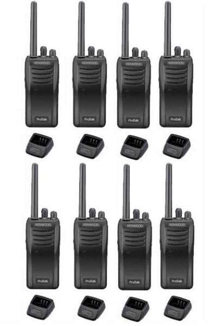 Set van 8 stuks Kenwood TK-3501 PMR446 met tafelladers