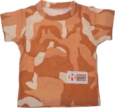 Nihon T-shirt Camouflage Jongens Polyester Oranje 35 Cm