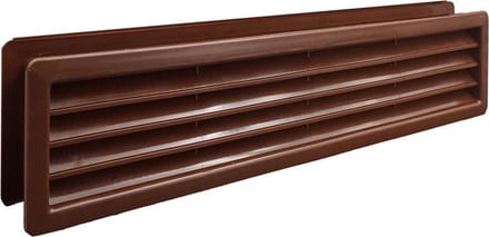 Weha Deurventilatierooster 439x94mm, kunststof bruin