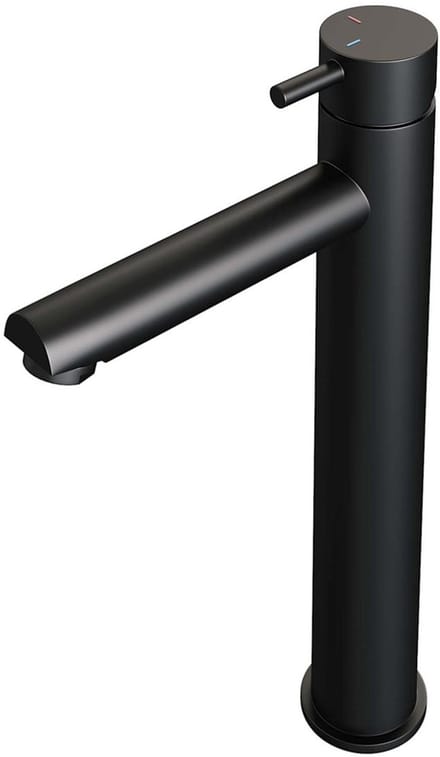 Brauer Black Edition Verhoogde Opbouw Wastafelmengkraan Model B Mat Zwart