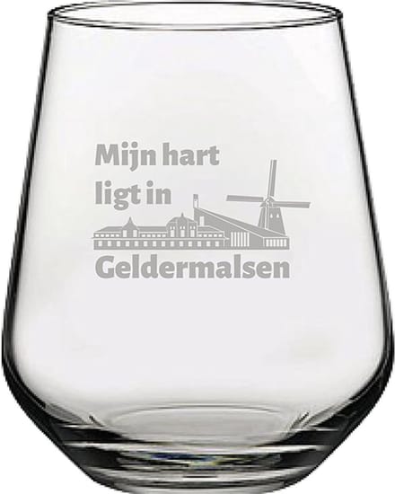 Gegraveerde Drinkglas 42,5cl Geldermalsen