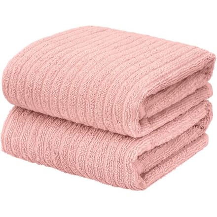LIVARNO Set van 2 handdoeken 50 x 100 cm (Roze)