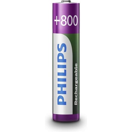 Philips R03B2A80/10 - AAA oplaadbare batterijen - 800 mAh 2 stuks milieuvriendelijk langdurig