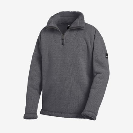 FHB ROBERT Imitatiebont-Trui 33344 - Antraciet - XL