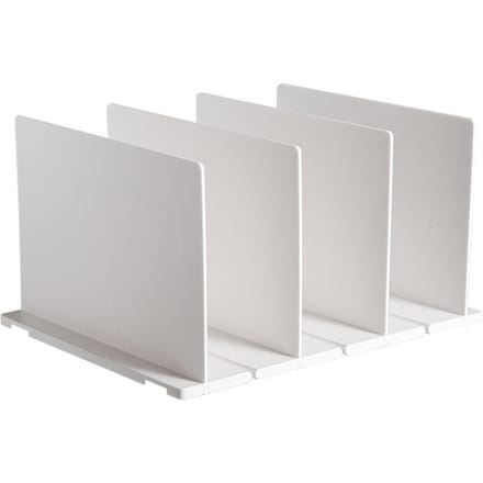 Plankverdeler Wit Stevig Plastic Eenvoudige Montage Verstelbare Verticale Handtas Scheider voor Thuis white
