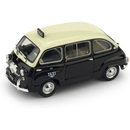 BRUMM 1/43 Fiat 600D Multipla Taxi van Genua 1964