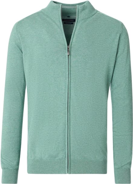 CASAMODA Vest Zip Lichtgroen - Maat 4XL - Heren