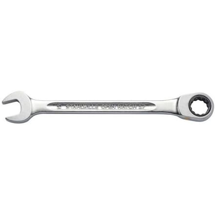 Stahlwille 40171111 17F 11 FLACH Steek-ringratelsleutel Sleutelbreedte (metrisch) 8 - 19 mm