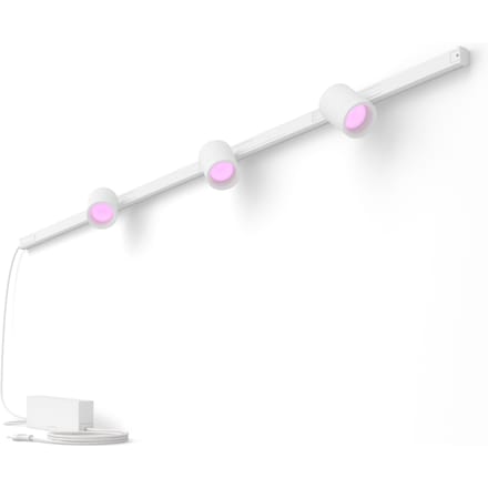 Philips Hue Perifo railverlichting muur - wit en gekleurd licht - 3-spots - wit - basisset