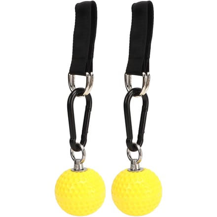 1 Paar Klimtraining Kracht Grip Bal Klimmen Optrekken Krachtbal Houdgrepen met Staps black